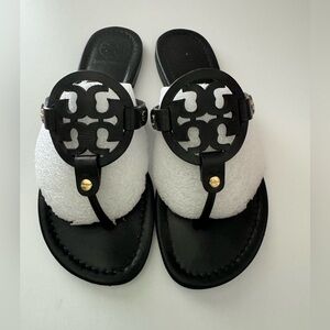 Tory Burch Black and White Sandals